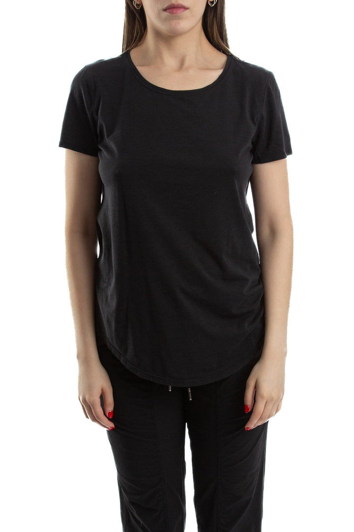 Blusa Lulu Lemon negro, vista frontal – ClosetRehab