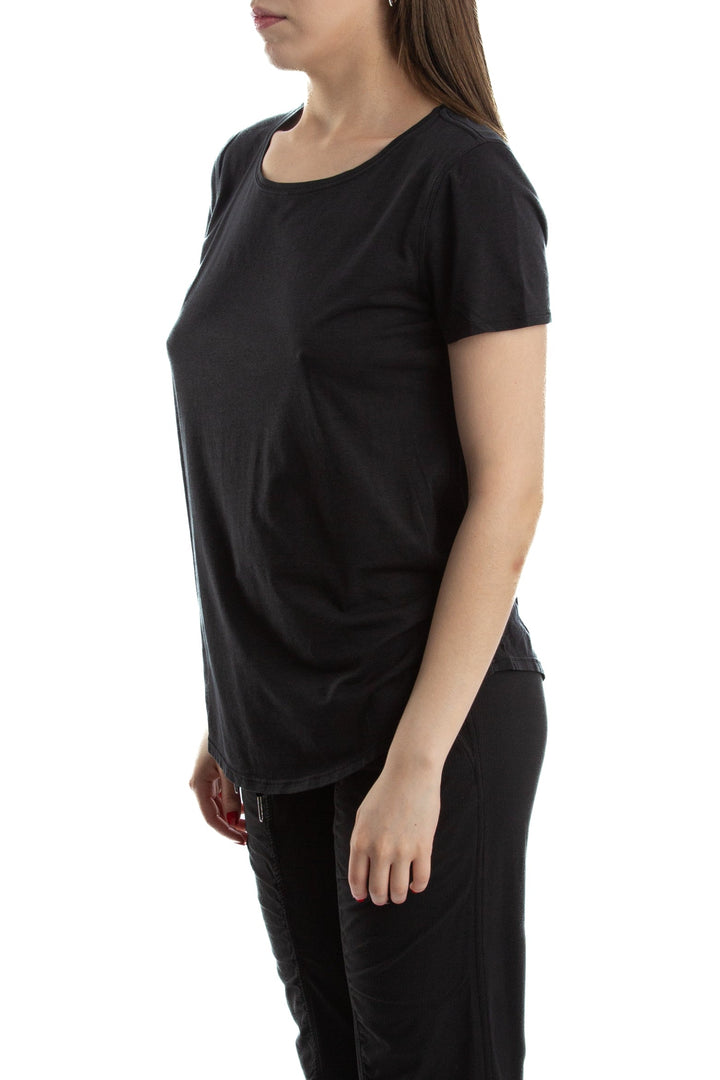 Blusa Lulu Lemon negro, vista posterior – ClosetRehab