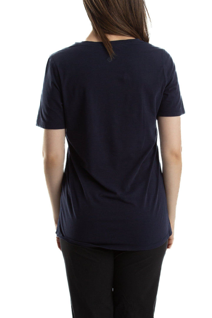 Blusa Lulu Lemon azul, vista lateral – ClosetRehab