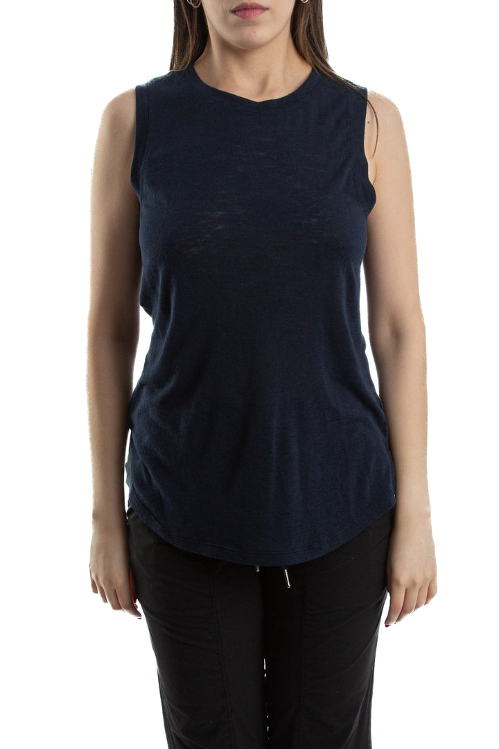 Blusa Athleta azul, vista frontal – ClosetRehab