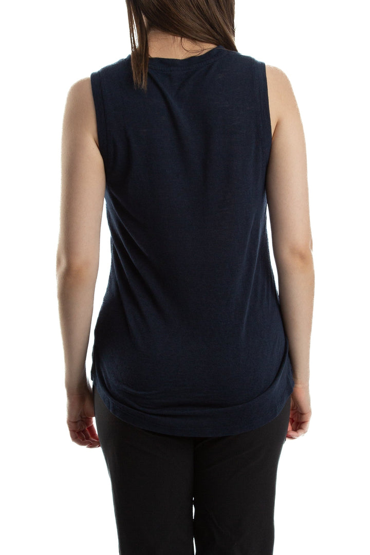 Blusa Athleta azul, vista lateral – ClosetRehab