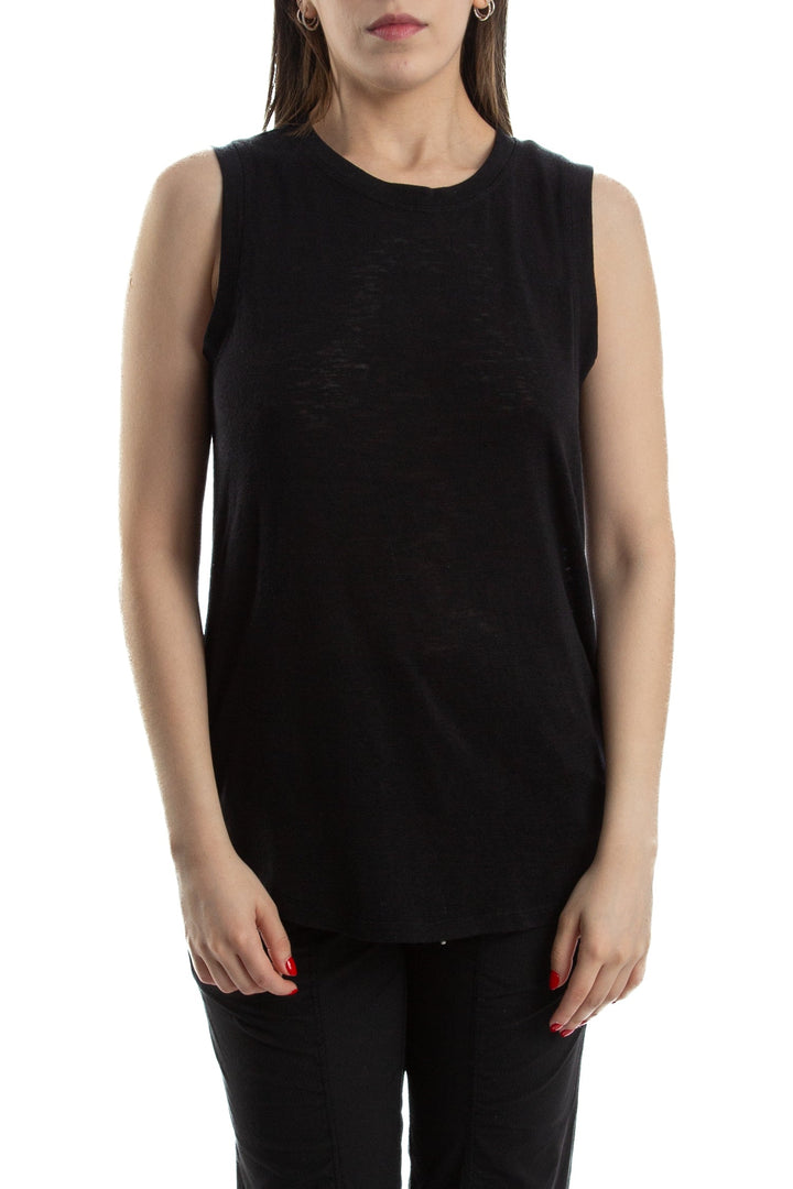 Blusa Athleta negro, vista frontal – ClosetRehab