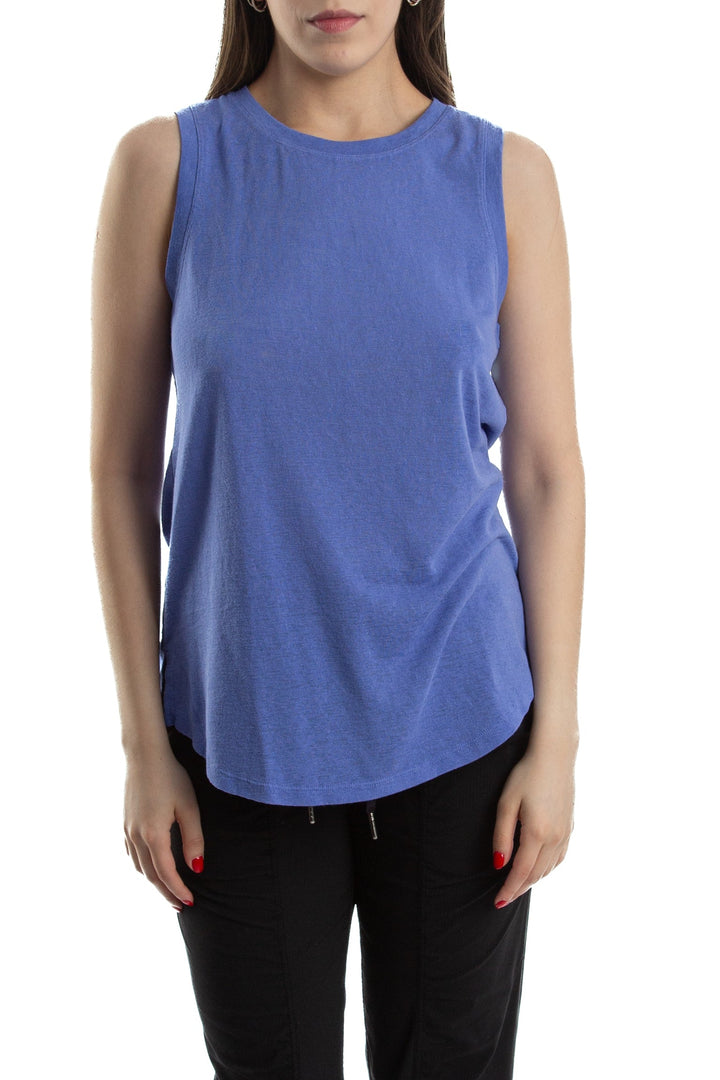 Blusa Athleta azul, vista frontal – ClosetRehab
