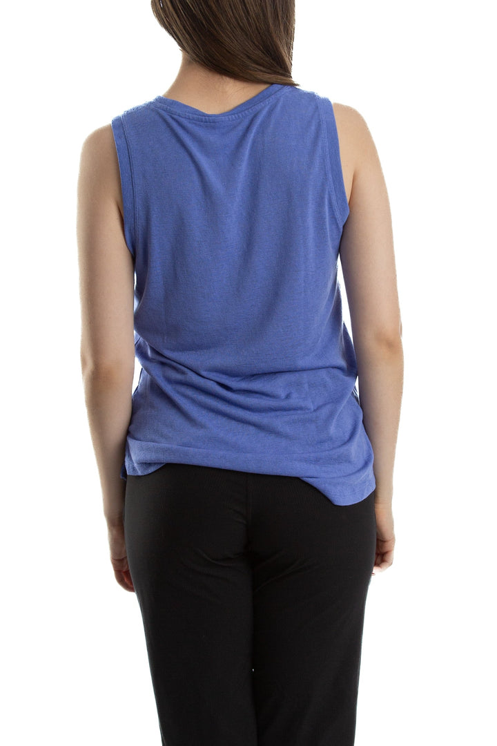 Blusa Athleta azul, vista lateral – ClosetRehab