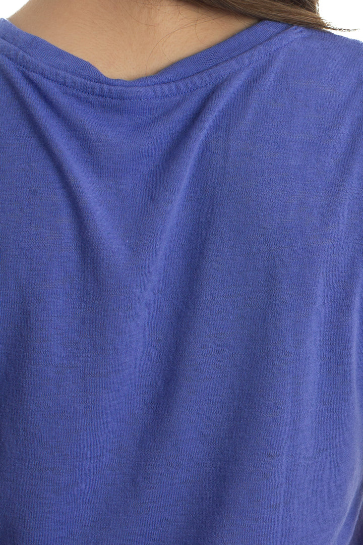 Blusa Athleta azul, detalle 6 – ClosetRehab