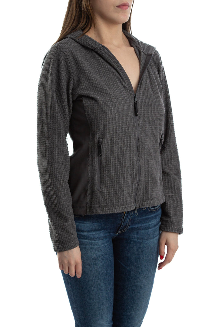 Abrigo Danskin gris, vista posterior – ClosetRehab