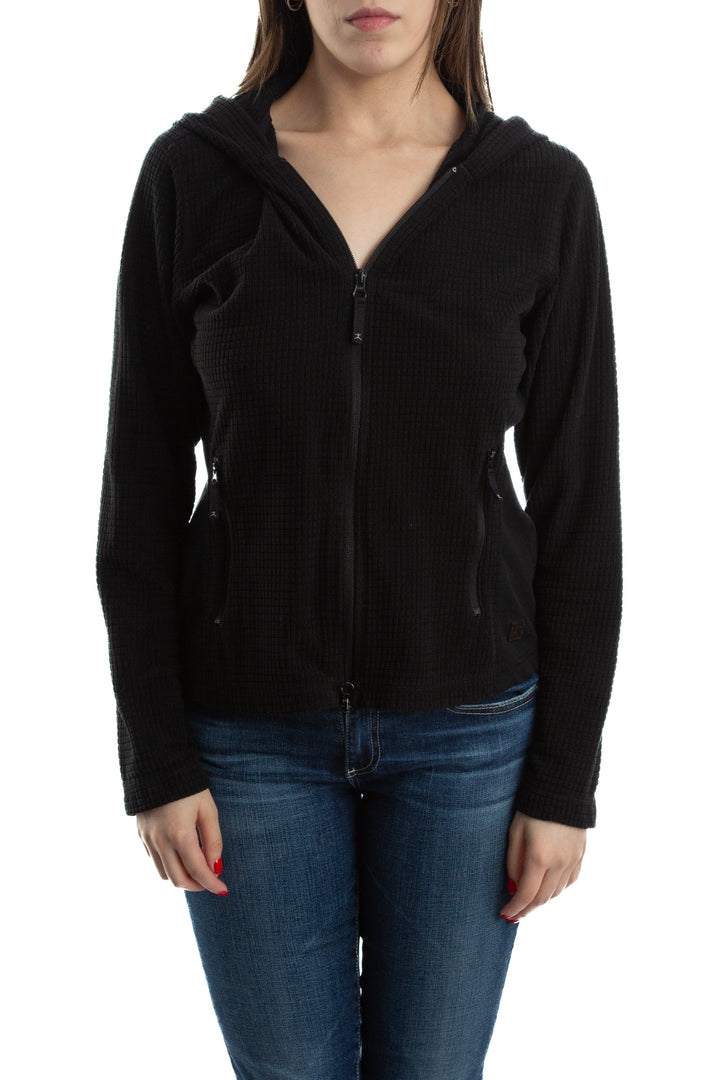 Abrigo Danskin negro, vista frontal – ClosetRehab