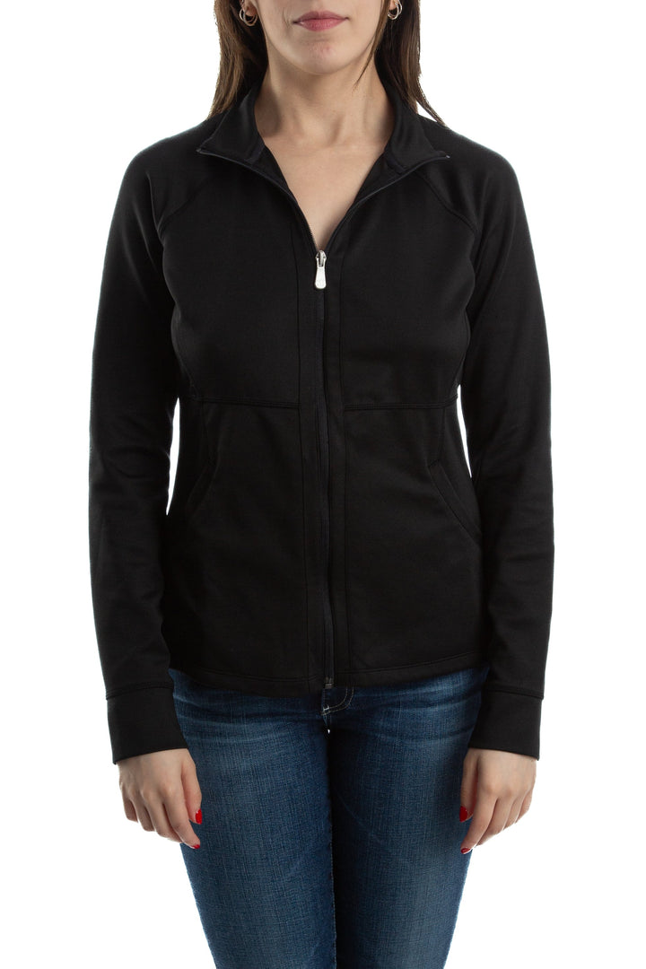 Abrigo Danskin negro, vista frontal – ClosetRehab