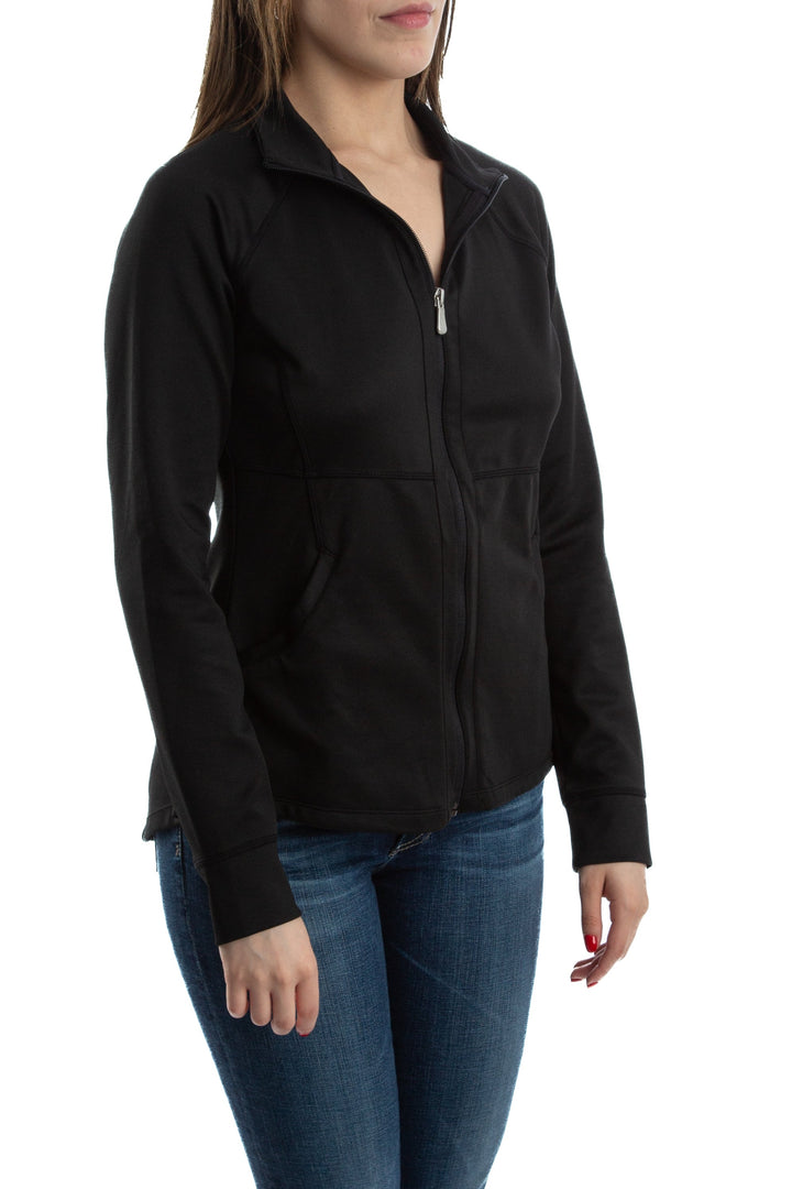 Abrigo Danskin negro, vista posterior – ClosetRehab