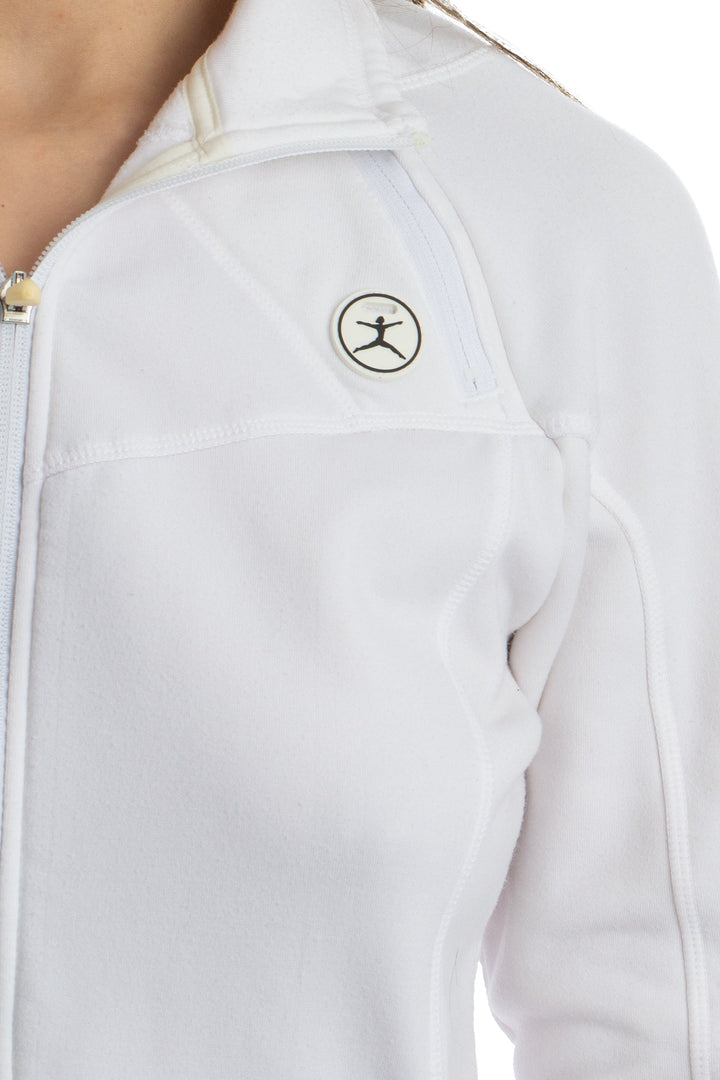 Abrigo Danskin blanco, detalle – ClosetRehab