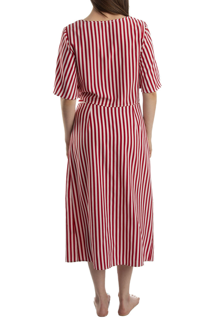Falda Crescent rojo, vista lateral – ClosetRehab