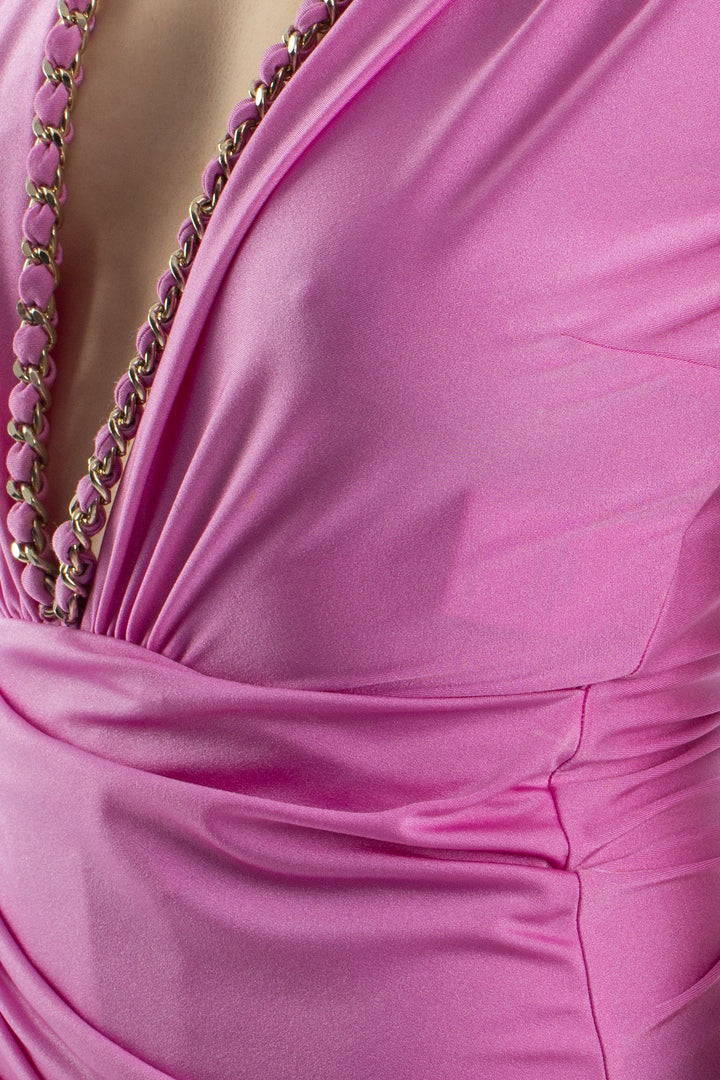 Vestido House of Amen rosa, detalle 5 – ClosetRehab