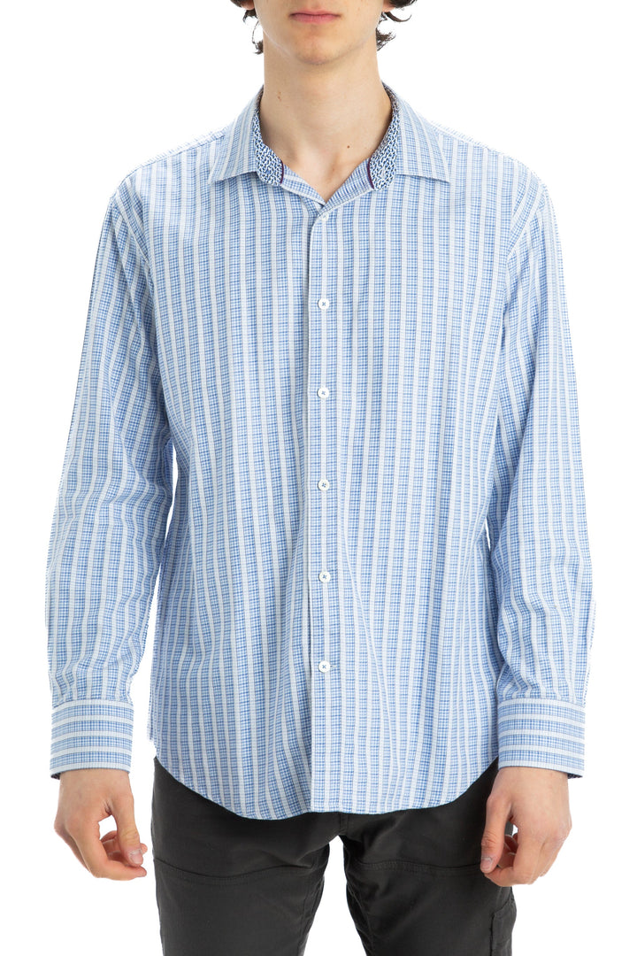 Camisa Bugatchi azul, vista frontal – ClosetRehab