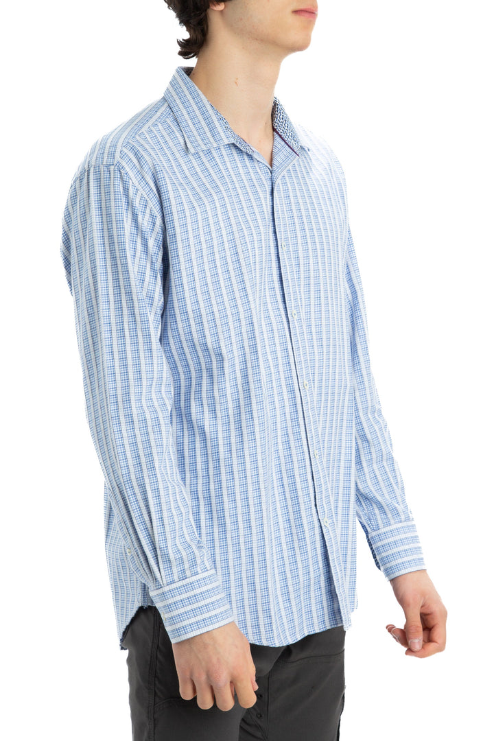 Camisa Bugatchi azul, vista posterior – ClosetRehab
