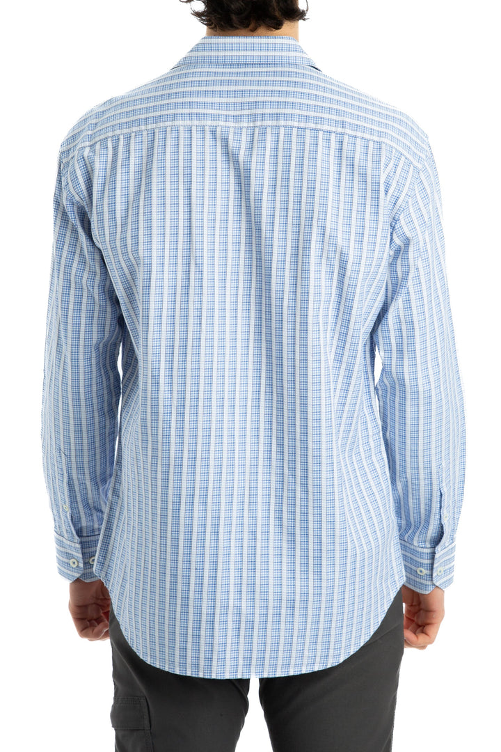 Camisa Bugatchi azul, vista lateral – ClosetRehab