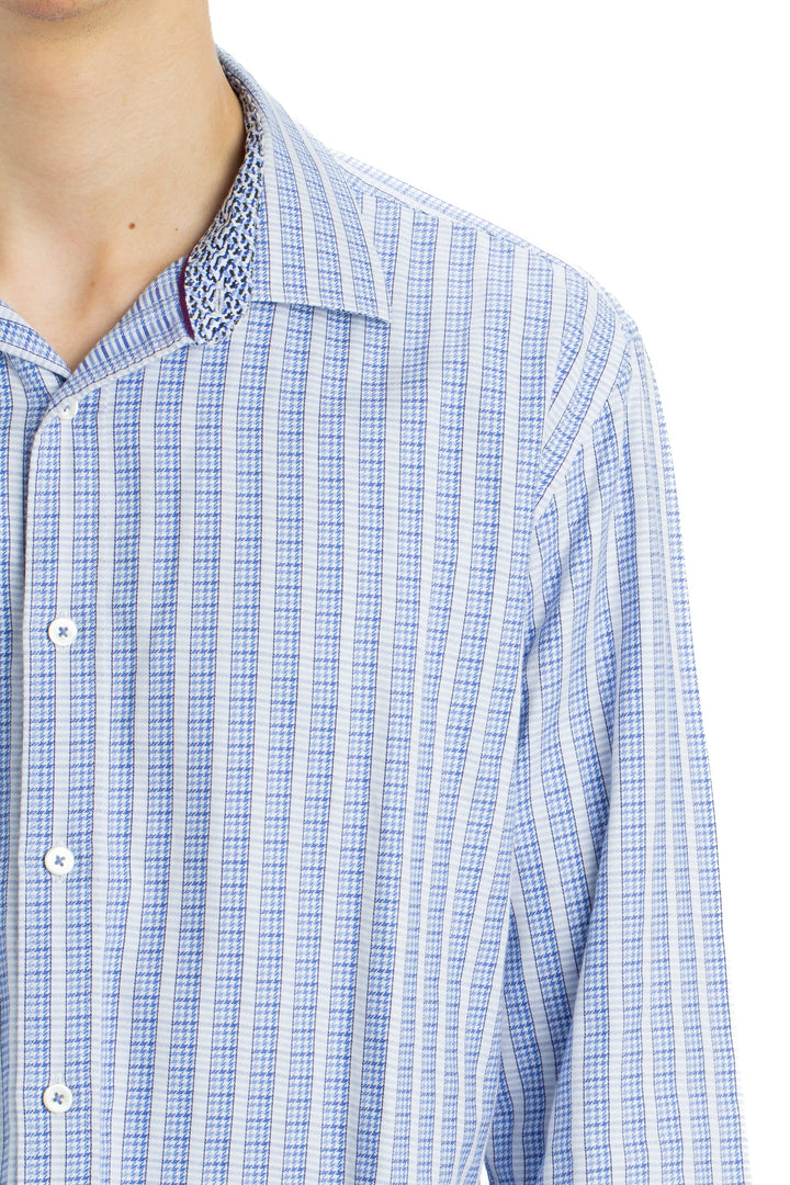 Camisa Bugatchi azul, detalle – ClosetRehab