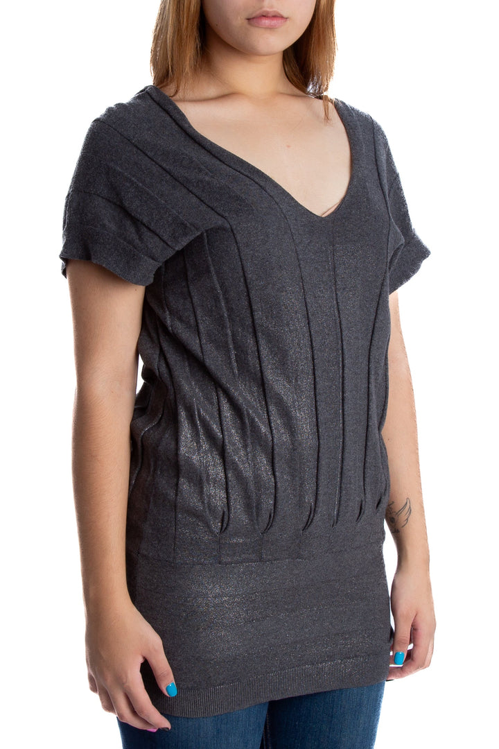 Blusa Armani Exchange gris, vista posterior – ClosetRehab