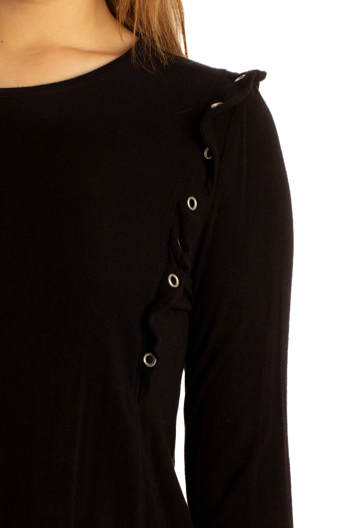 Blusa Generation Love New York negro, detalle – ClosetRehab