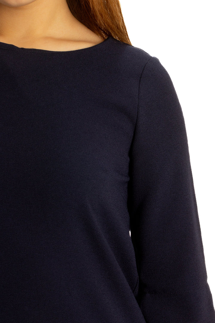 Vestido Monteau azul, detalle – ClosetRehab