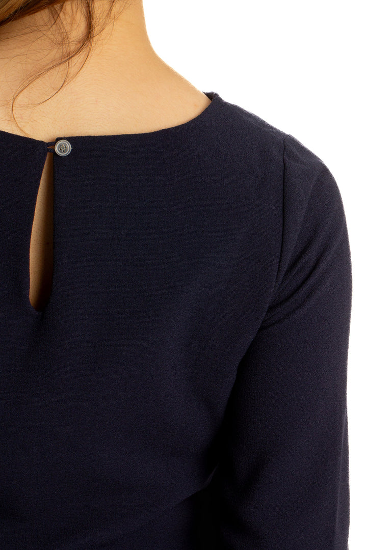 Vestido Monteau azul, detalle 6 – ClosetRehab