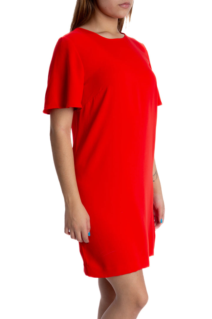 Vestido Ann Taylor rojo, vista posterior – ClosetRehab