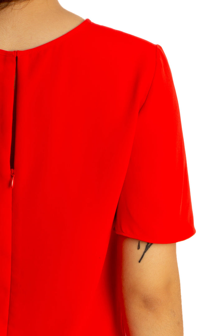 Vestido Ann Taylor rojo, detalle 5 – ClosetRehab