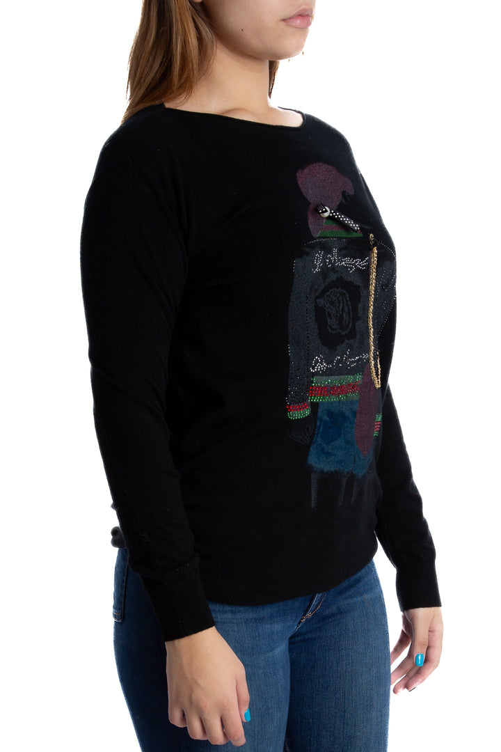 Blusa Lola negro, vista posterior – ClosetRehab