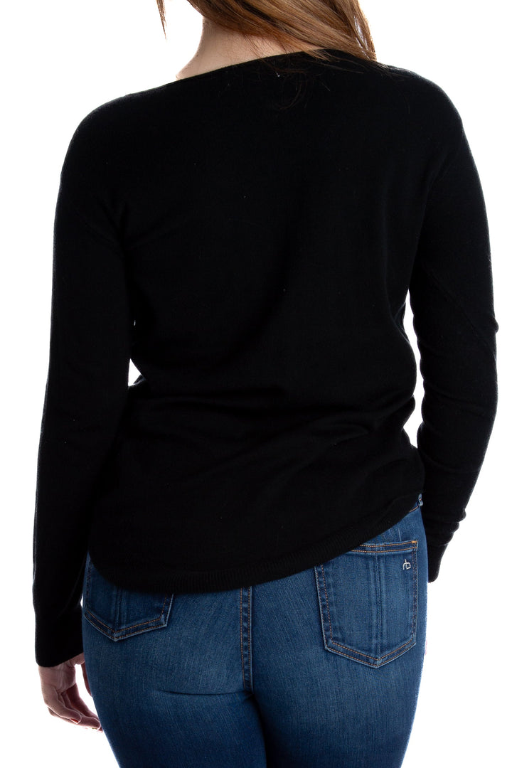 Blusa Lola negro, vista lateral – ClosetRehab
