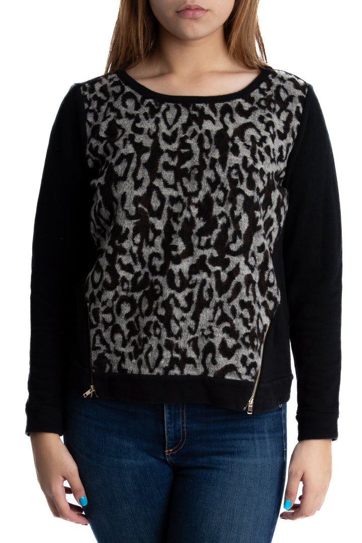 Suéter Ann Taylor negro, vista frontal – ClosetRehab