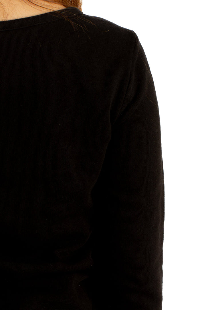 Suéter Ann Taylor negro, detalle 6 – ClosetRehab