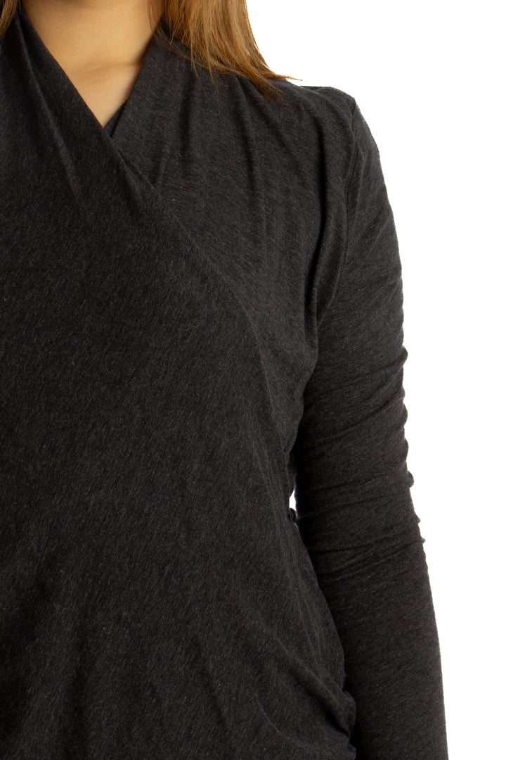 Blusa Lulu Lemon gris, detalle – ClosetRehab