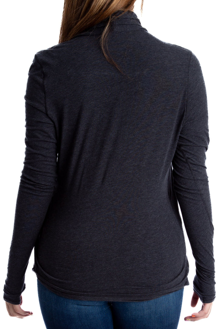 Blusa Lulu Lemon gris, vista lateral – ClosetRehab