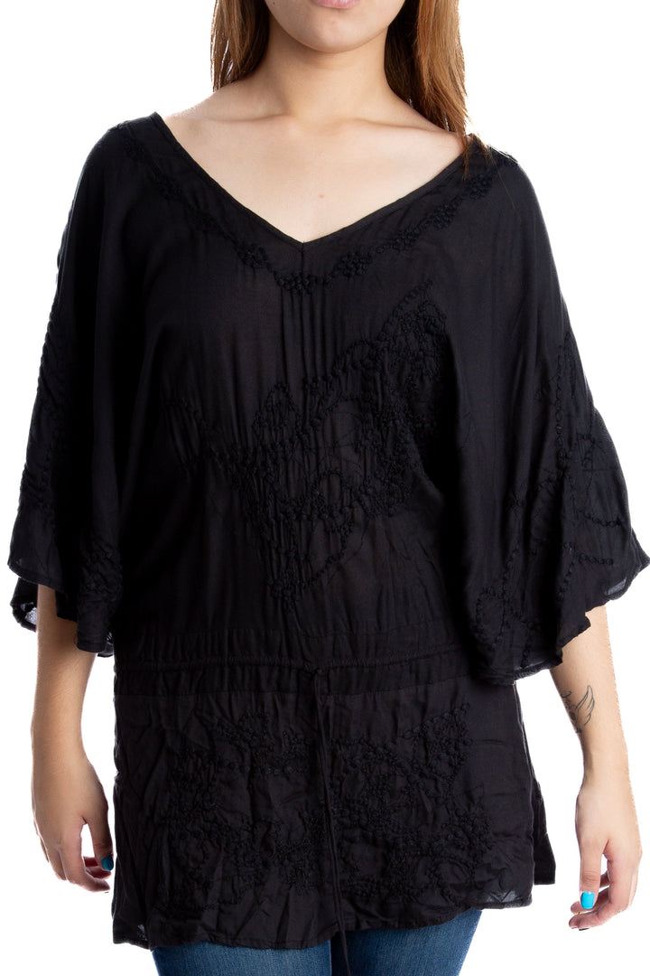 Blusa Vix Paul Ahermanny negro, vista frontal – ClosetRehab