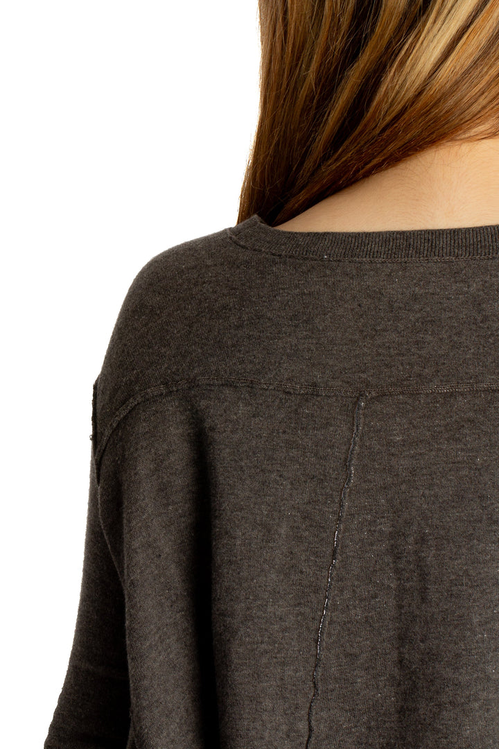 Suéter All Saints gris, detalle 6 – ClosetRehab