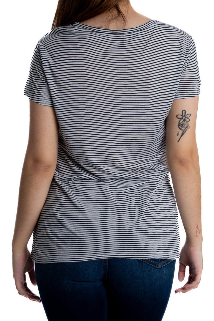 Blusa Calvin Klein Jeans blanco, vista lateral – ClosetRehab