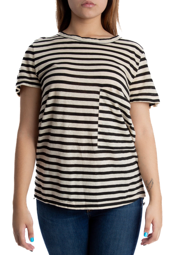 Blusa Current Elliot beige, vista frontal – ClosetRehab