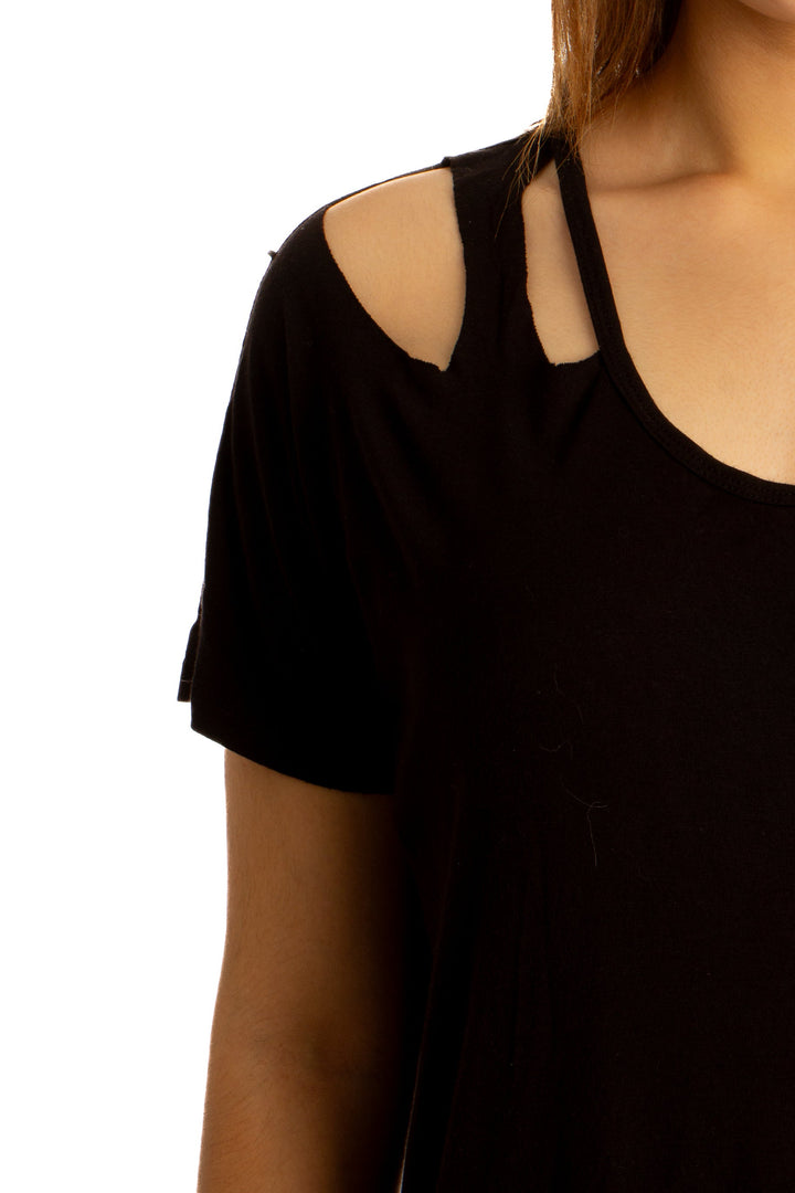 Blusa Terez negro, detalle – ClosetRehab