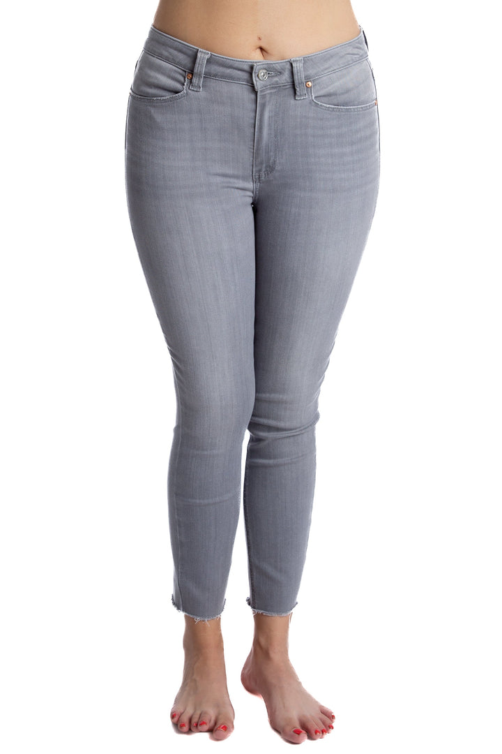 Jeans Paige gris, vista frontal – ClosetRehab