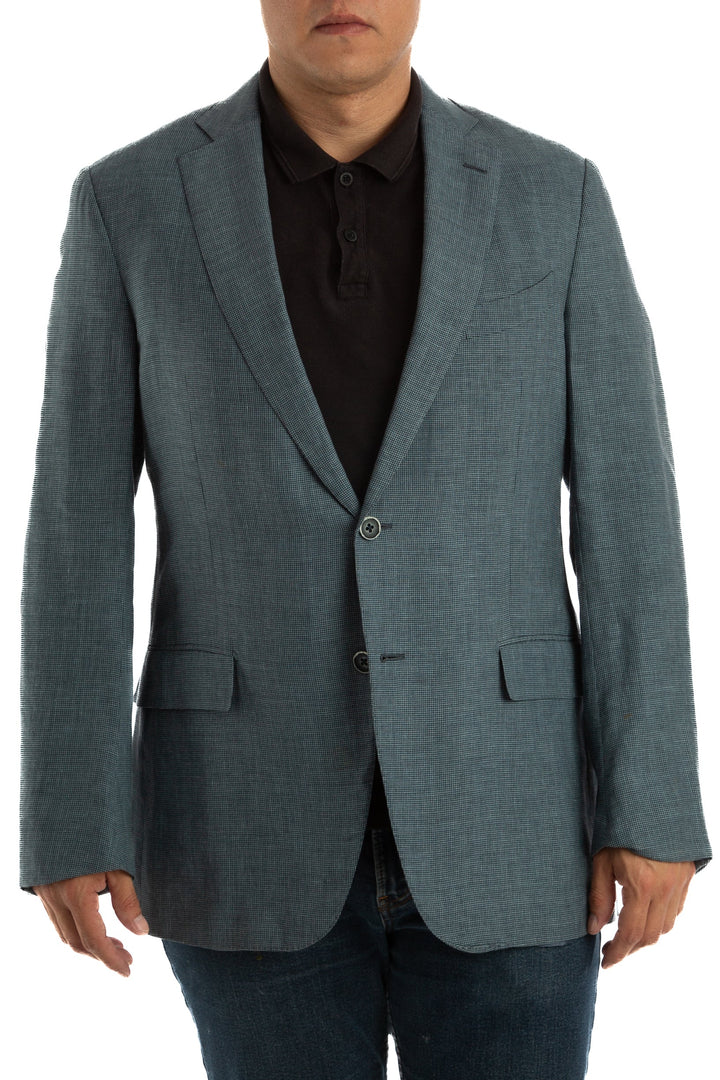 Saco Ermenegildo Zegna azul, vista frontal – ClosetRehab