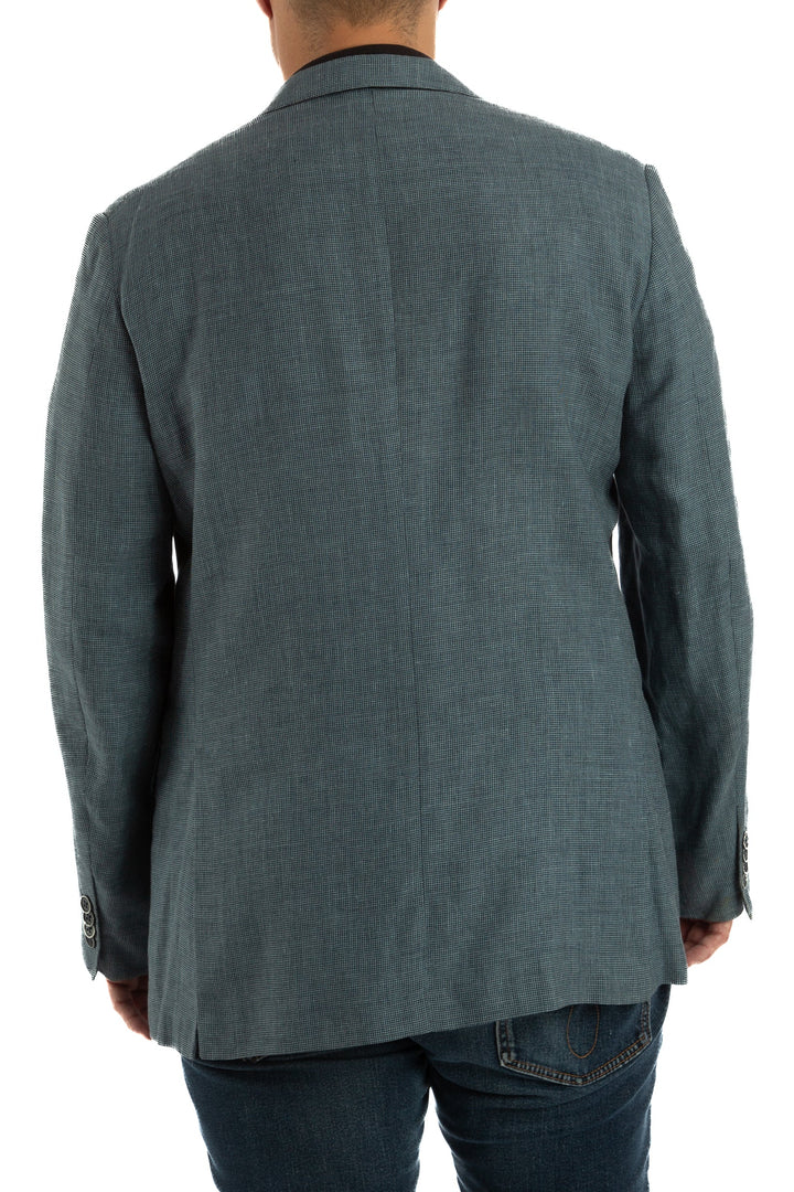 Saco Ermenegildo Zegna azul, vista lateral – ClosetRehab