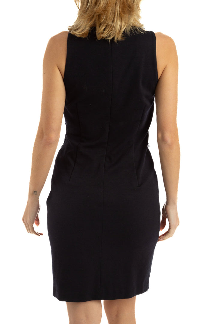 Vestido Michael Kors azul, vista lateral – ClosetRehab