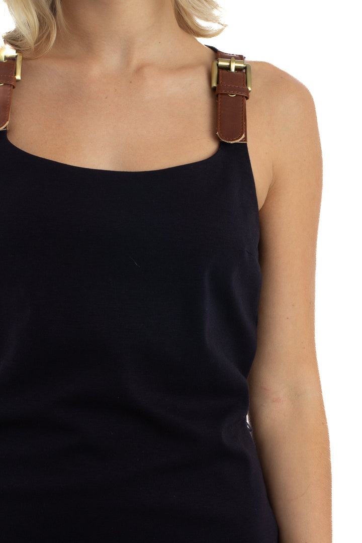 Vestido Michael Kors azul, detalle – ClosetRehab