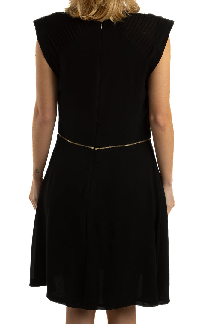 Vestido Sandro NWT negro, vista lateral – ClosetRehab