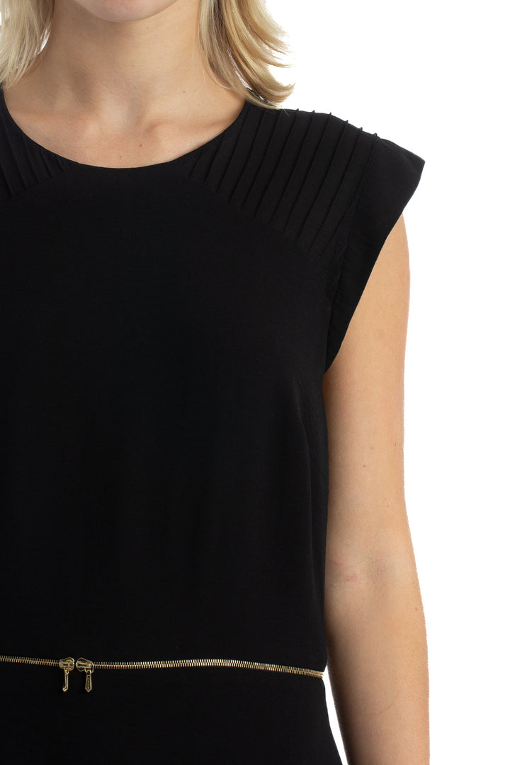 Vestido Sandro NWT negro, detalle – ClosetRehab
