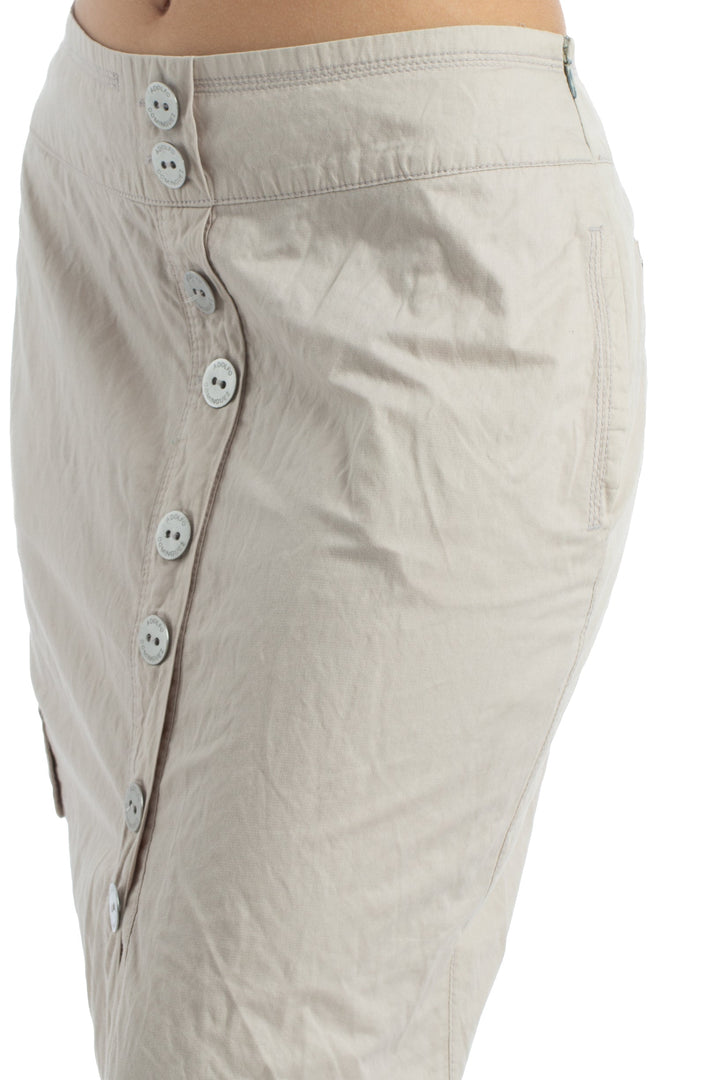 Falda Adolfo Dominguez beige, detalle 5 – ClosetRehab