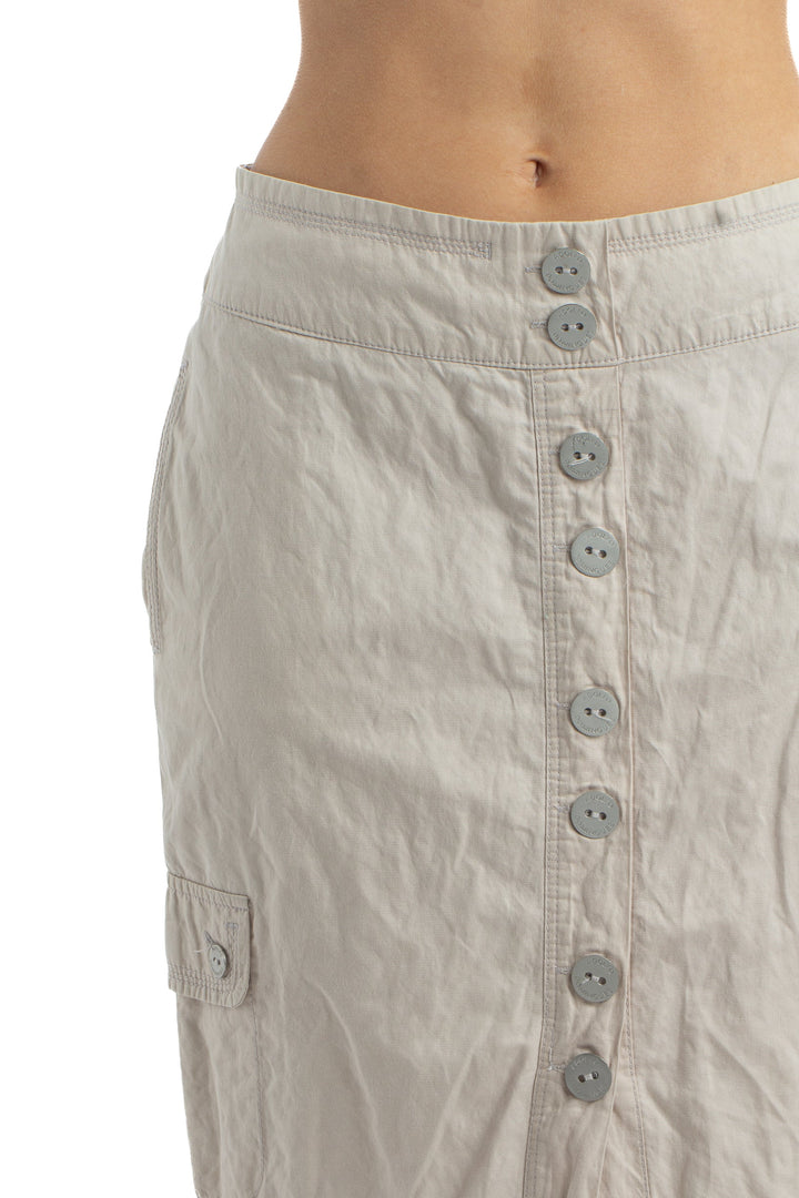 Falda Adolfo Dominguez beige, detalle 6 – ClosetRehab