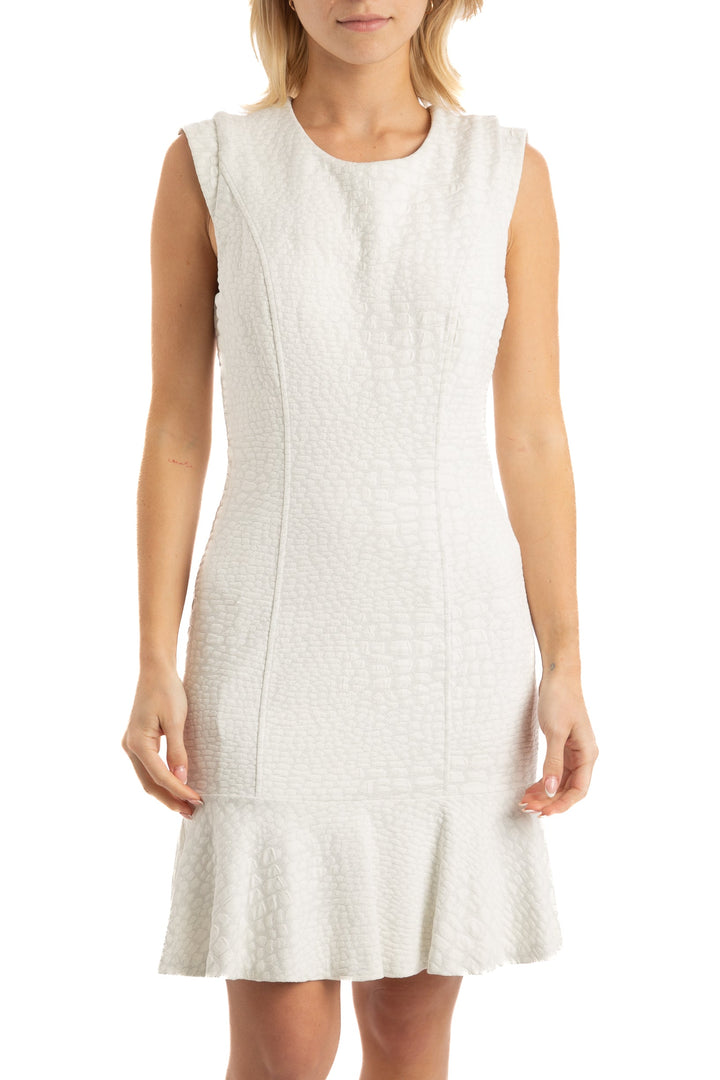Vestido Madison Kinney blanco, vista frontal – ClosetRehab