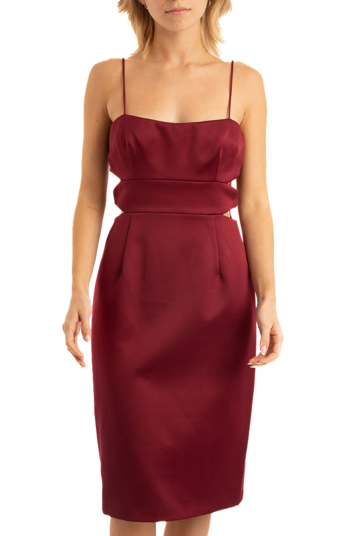 Vestido Cynthia Rowley vino, vista frontal – ClosetRehab