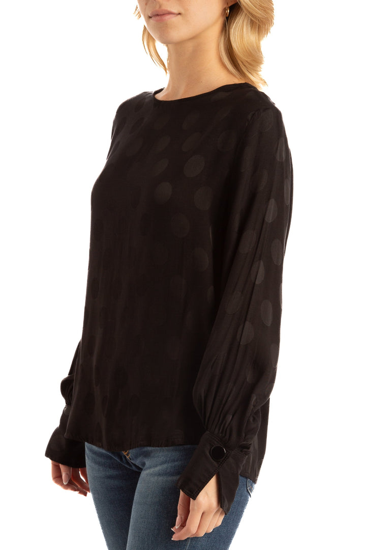 Blusa Mango negro, vista posterior – ClosetRehab