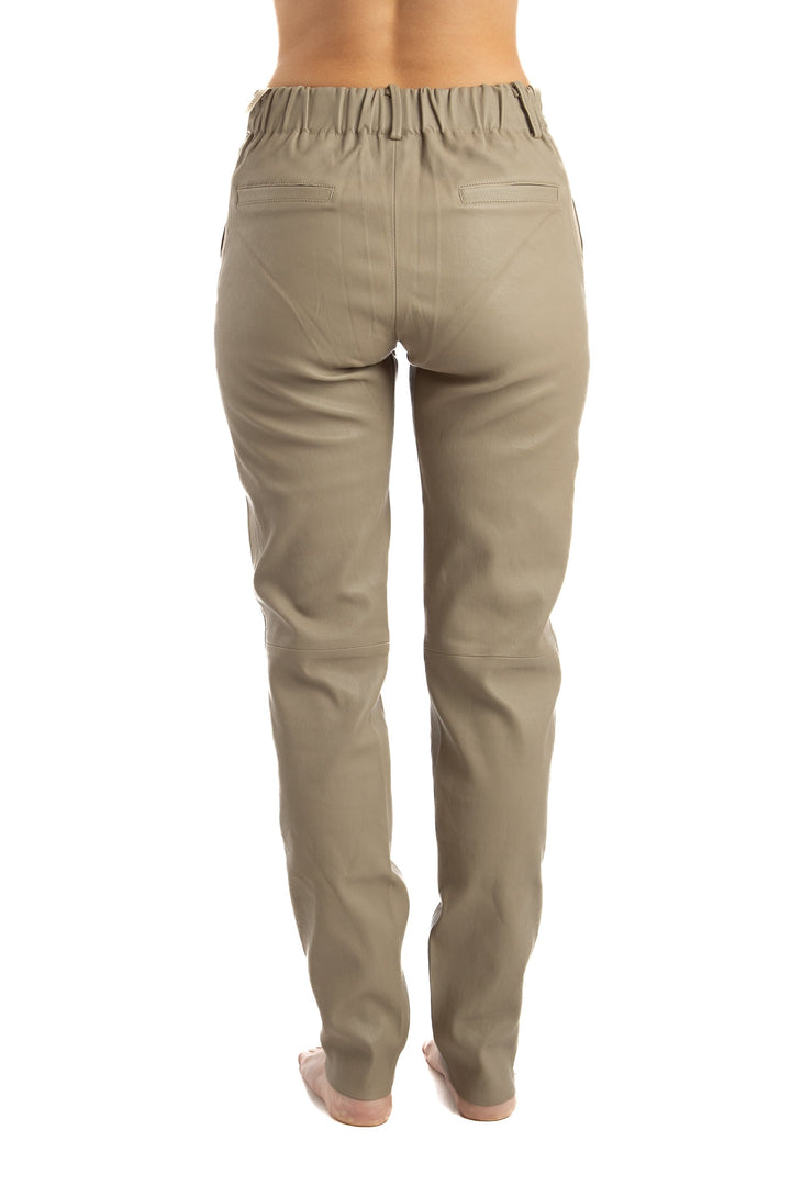 Jeans Mon & Pau beige, vista lateral – ClosetRehab